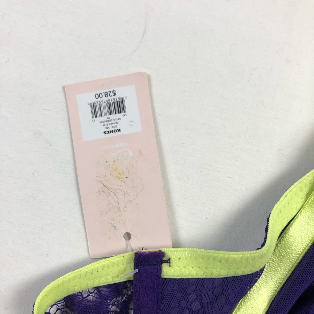 Candie’s | Purple and Green Bralette - Picture 6 of 7